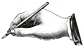 Ladywriting - or is she drawing? Ladywriting - or is she drawing?